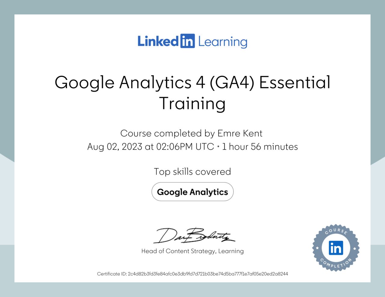 GA4 Essential Training